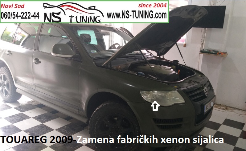 vw touareg 2008 2009 2010 2011 2012 2013 godiste xenon farovi d1s sijalica zamena novi sad ns tuning